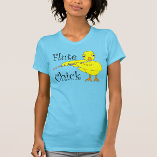 Flute Chick Text T-Shirt