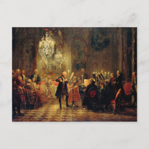 Flute Concert with Frederick the Great Postcard