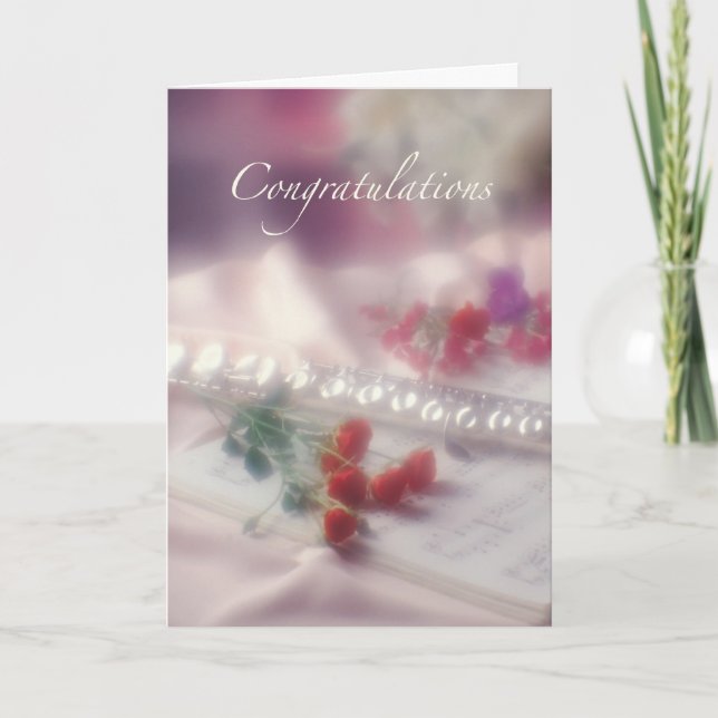 Flute Congratulations Card (Front)