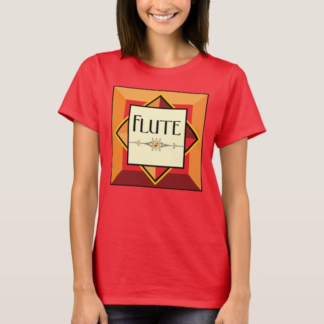 Flute Decorative Block T-Shirt (Front)