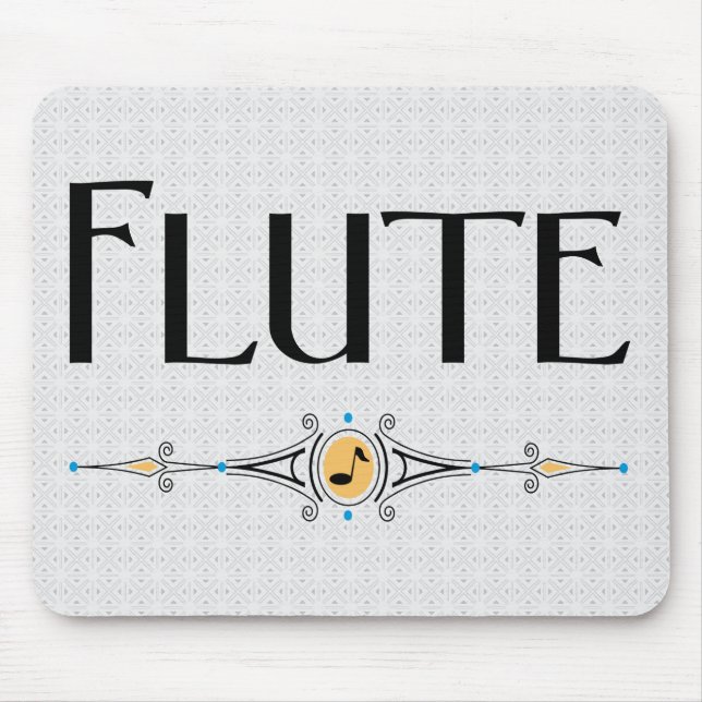Flute Decorative Line Mouse Pad (Front)