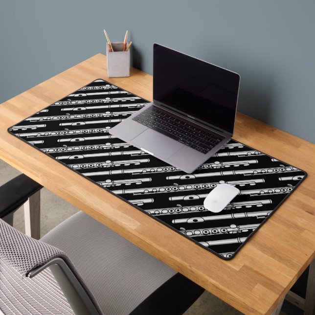 Flute Drawing Pattern Desk Mat (Office 2)