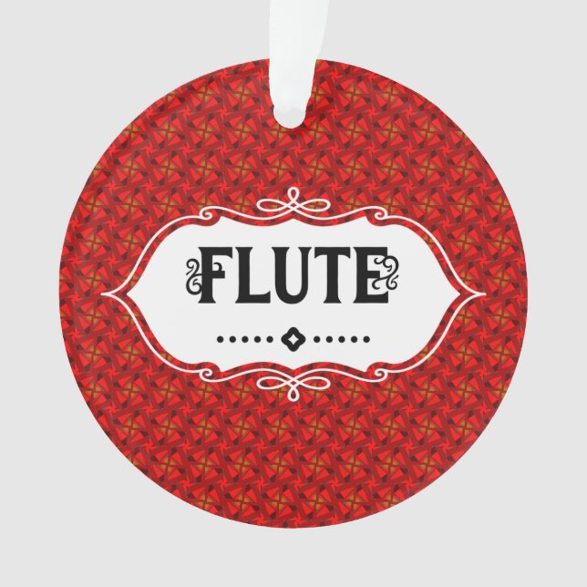 Flute Emblem Ornament (Front)