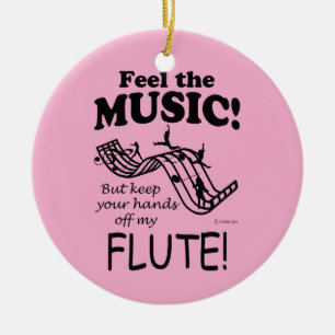 Flute Feel The Music Ceramic Tree Decoration