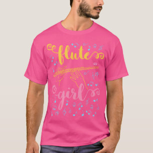 Flute Girl Flautist Band Orchestra T-Shirt