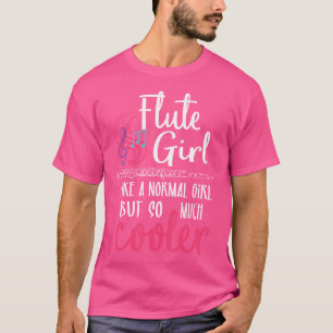 Flute Girl - Flute Player Flautist Marching Band M T-Shirt