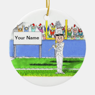 Flute - Male Ceramic Tree Decoration