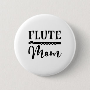 Flute Mum Marching Band Parent Music T-shirt 6 Cm Round Badge