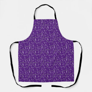 Flute Music Note Pattern Apron