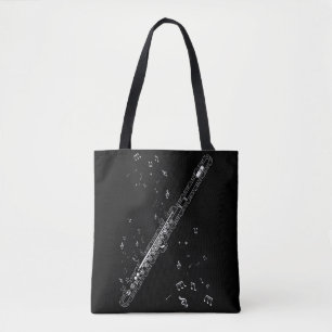 Flute Music Notes Instrument Musician Flutist Tote Bag