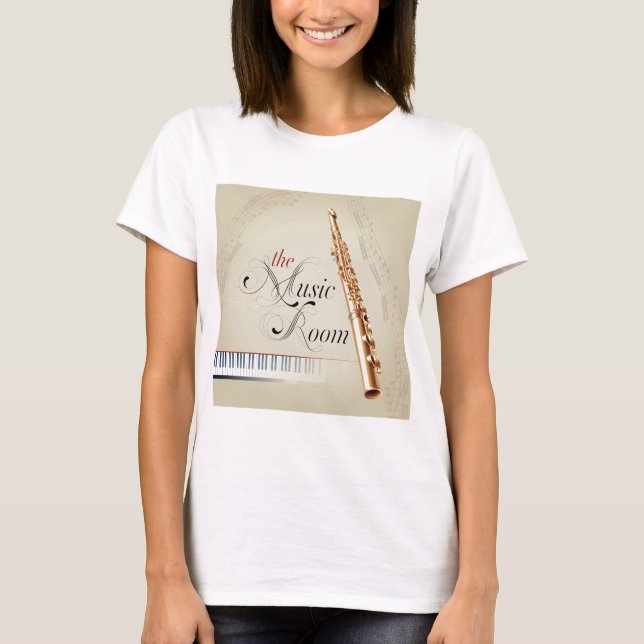 Flute Music Room T-Shirt (Front)