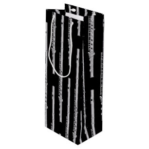 Flute Musician Music Teacher Band Wine Gift Bag
