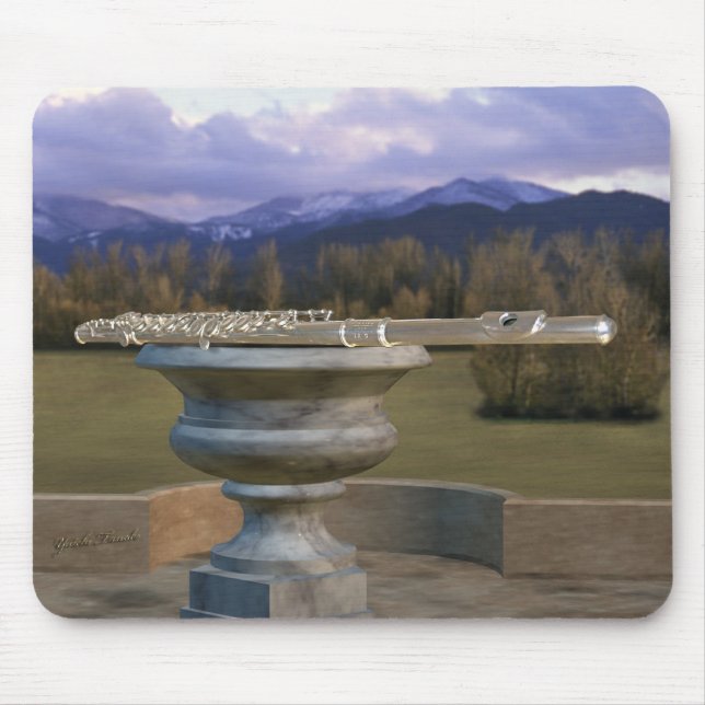 Flute on Marble Vase 2a Mouse Pad (Front)