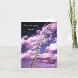 Flute or Flautist Greeting card or Note Card