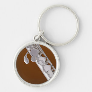 Flute or Flautist Keychain