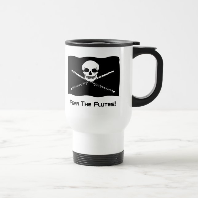 Flute Pirate Travel Mug (Right)