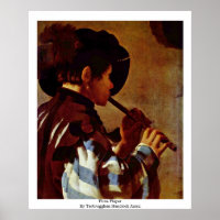Flute Player By Terbrugghen Hendrick Jansz.