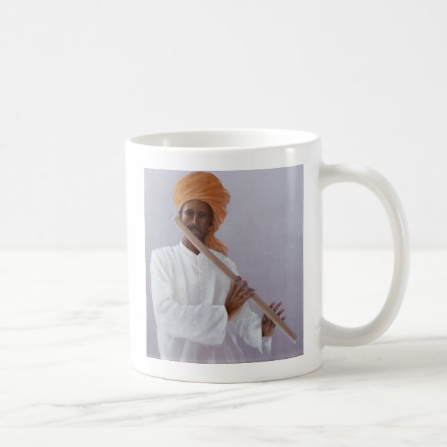 Flute Player Coffee Mug (Right)