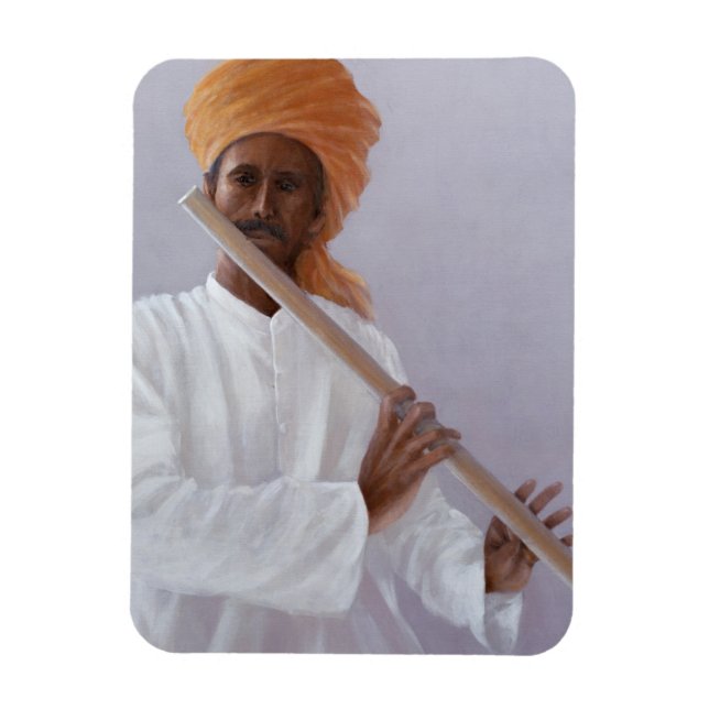 Flute Player Magnet (Vertical)