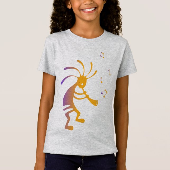 Flute Player Music Kokopelli T-Shirt (Front)