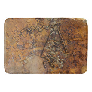 Flute Player Petroglyph Bath Mat