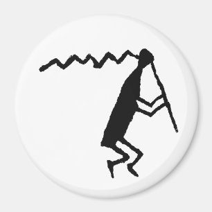 Flute Player Petroglyph Magnet