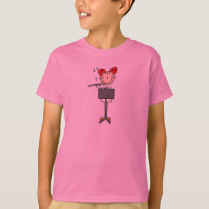 Flute Player Stick Figure Shirt