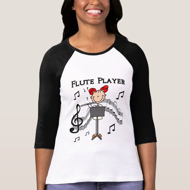 Flute Player T-shirts and Gifts (Front)