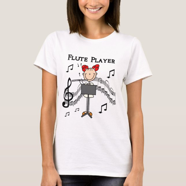 Flute Player T-shirts and Gifts (Front)