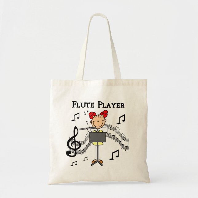 Flute Player T-shirts and Gifts Tote Bag (Front)