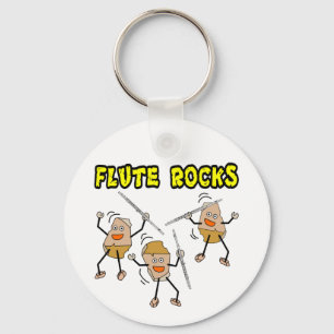 Flute Rocks Key Ring