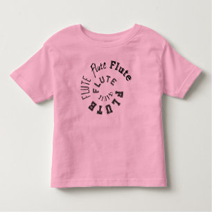 Flute Spiral Text Toddler T-Shirt