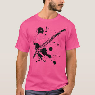 Flute Streetart Flautist Musical Instrument T-Shirt