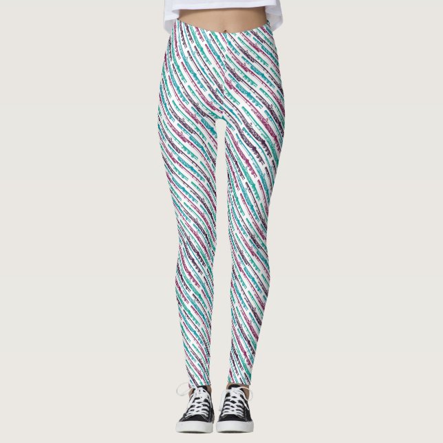 Flute Stripes Leggings (Front)