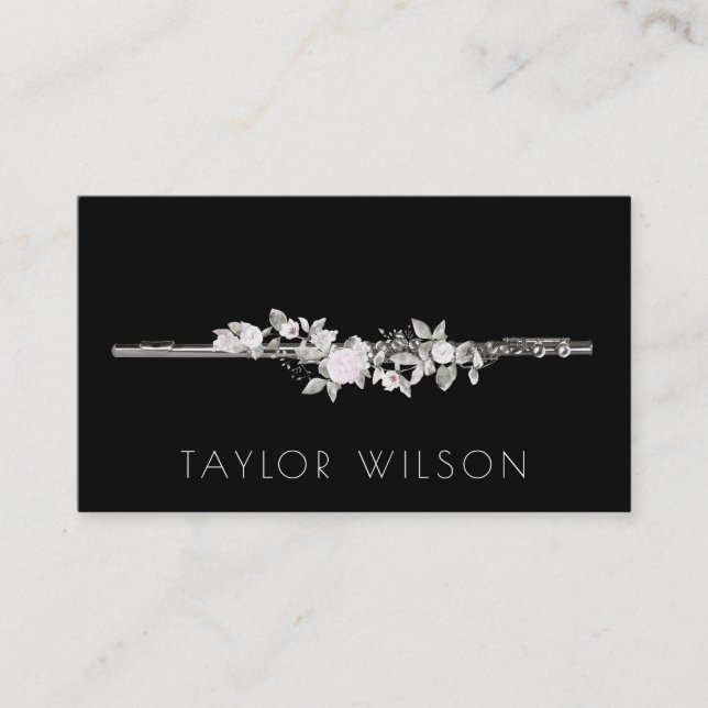 flute teacher business card (Front)