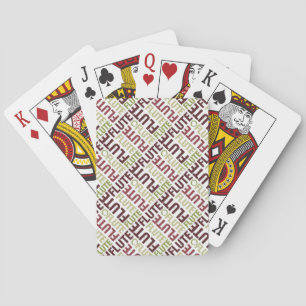 Flute Text Playing Cards