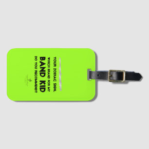 Flute Your Zodiac Sign Anti-ISO Limon Luggage Tag