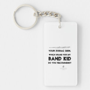 Flute Your Zodiac Sign Anti-ISO Wht. Pers. Key Ring