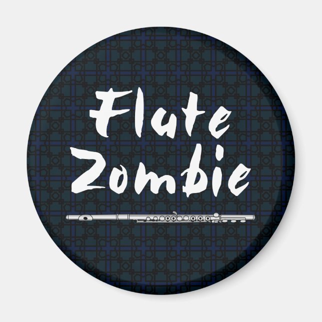 Flute Zombie Magnet (Front)