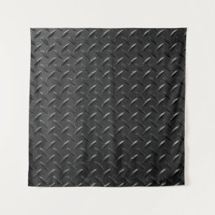 fluted metallic texture in black colour tapestry