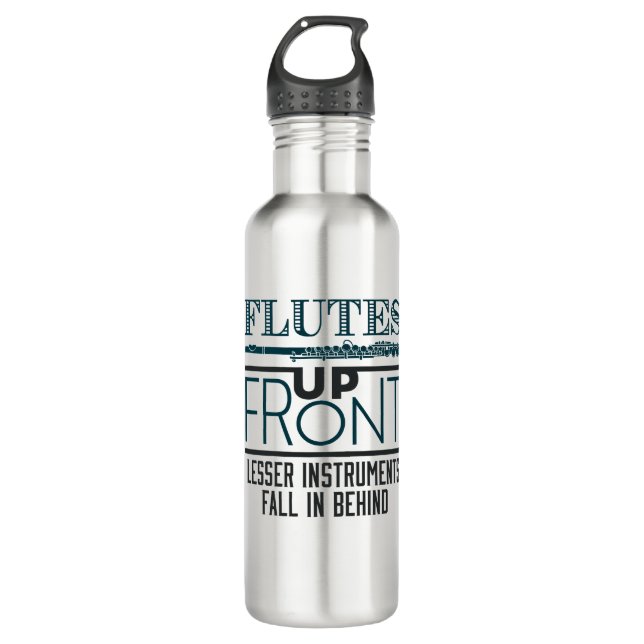 Flutes Up Front Flute Marching Band 710 Ml Water Bottle (Front)
