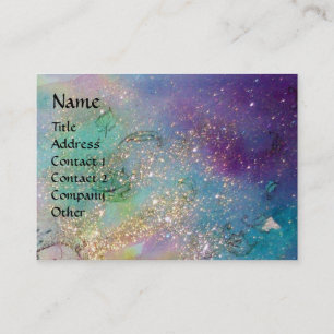 FLUTIST IN BLUE / Venetian Carnival Night Business Card