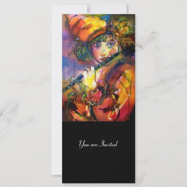 FLUTIST PORTRAIT Masquerade Party Programme (Front)
