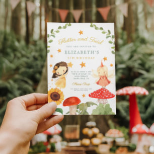 Flutter and twirl Enchanted Fairy Birthday Invitation
