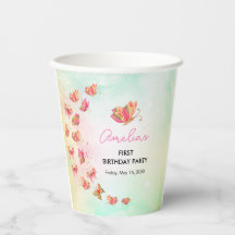 Flutter Bliss Butterfly Girl 1st Birthday