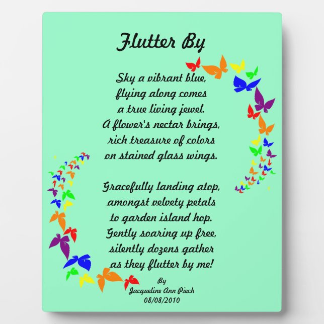 Flutter By Plaque (Front)