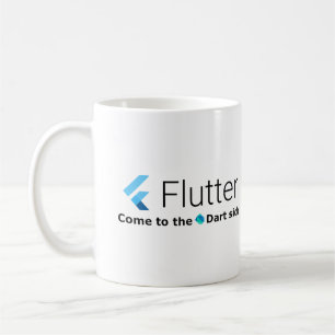 Flutter: Come to the Dart Side White Mug
