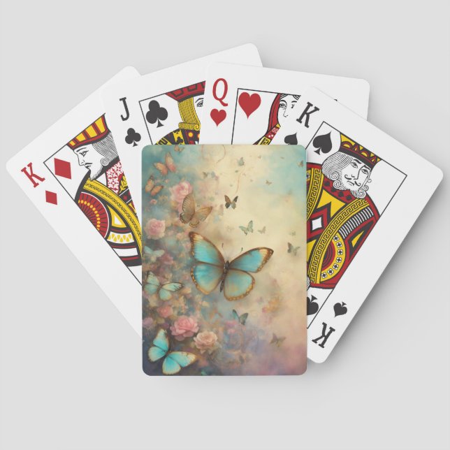 "Flutter Decks: Enchanting Playing Cards with Butt (Back)