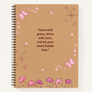  "Flutter & Flourish: A Journal for Positivity 