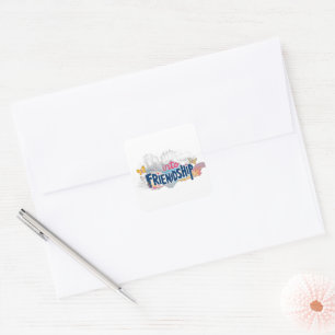 flutter into friendship square sticker